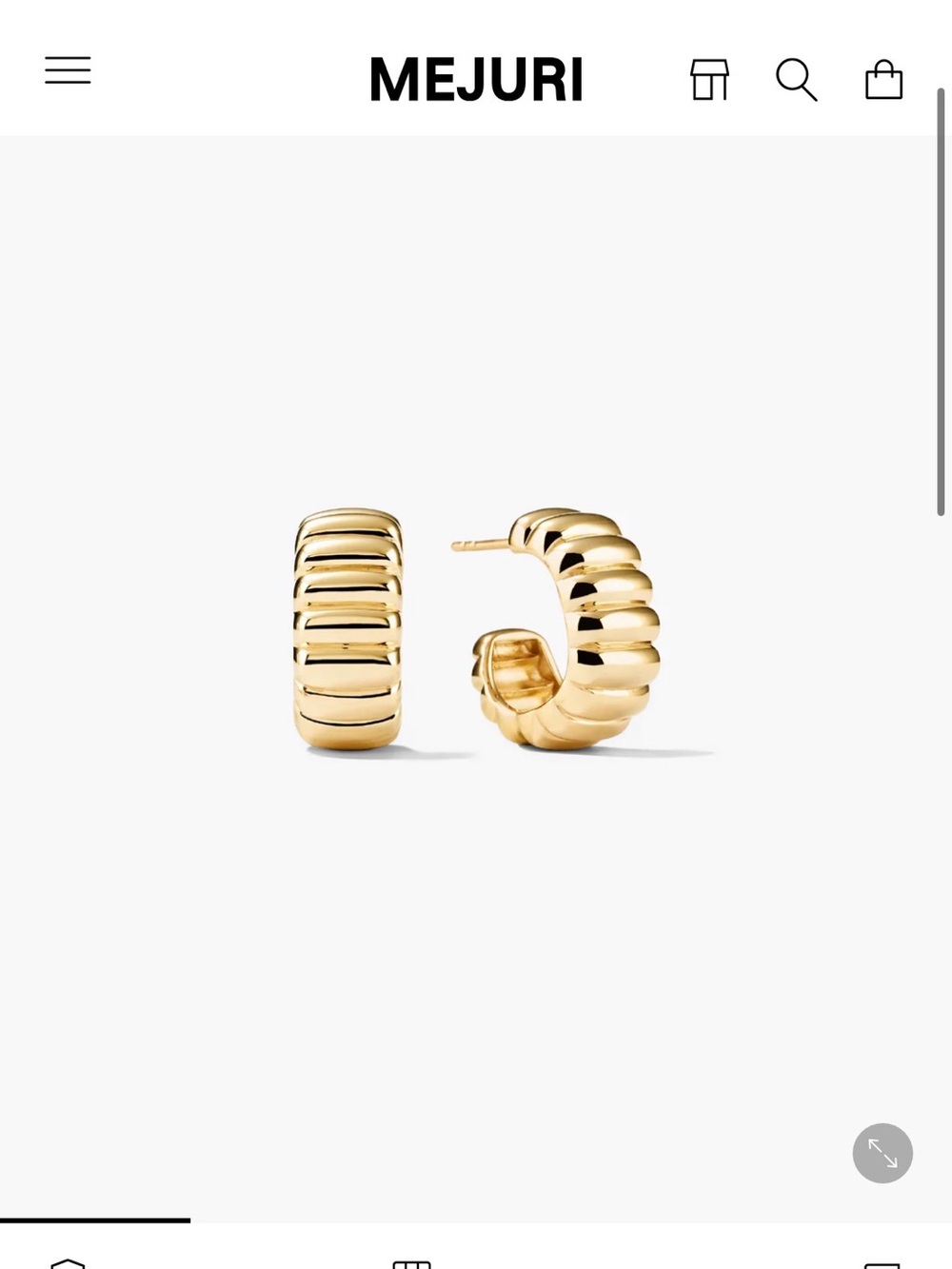 Mejuri Charlotte Bold Hoops